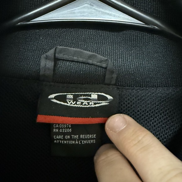 ID Wear Men's Black Windbreaker Rain Jacket Size XL - Picture 4 of 6